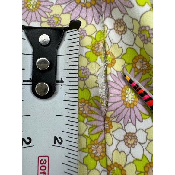 NWT Zara slip dress floral retro 60s 70s hippie spaghetti strap size SMALL *flaw - Picture 12 of 14